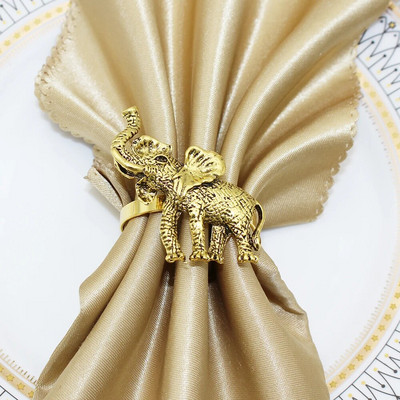 2Gb Dobi salvešu gredzeni Zelta salvešu turētājs Metāla salvešu sprādze Ziemassvētku kāzu ballītei Vakariņu galda rotājumi HWM02