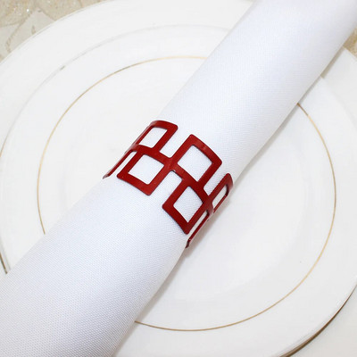 2Gb Dobi salvešu gredzeni Zelta salvešu turētājs Metāla salvešu sprādze Ziemassvētku kāzu ballītei Vakariņu galda rotājumi HWM02