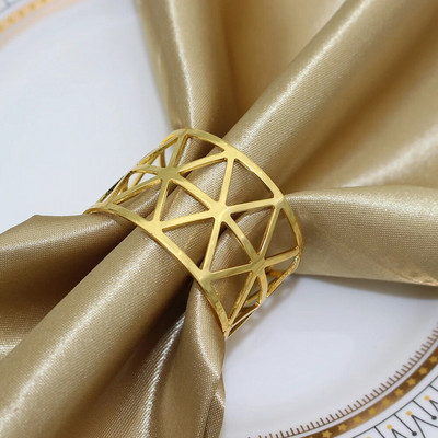 2Gb Dobi salvešu gredzeni Zelta salvešu turētājs Metāla salvešu sprādze Ziemassvētku kāzu ballītei Vakariņu galda rotājumi HWM02