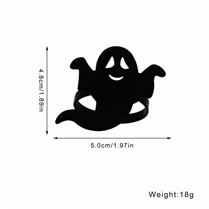 Dvianna Ghost salvešu gredzeni sarkani un melni Ghost salvešu sprādze Helovīna svētku dzimšanas dienas svinībām ( 6/8/12/24Gb ) HWH78