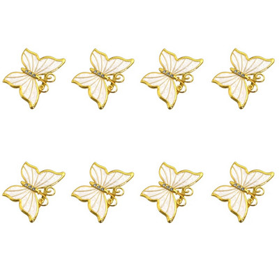 8tk Thanksgiving Fall päevalillest salvrätikuhoidja sõrmused matt-kuldne salvrätikulukk jõuludeks pulmadeks õhtusöögilaua kaunistus HWM239