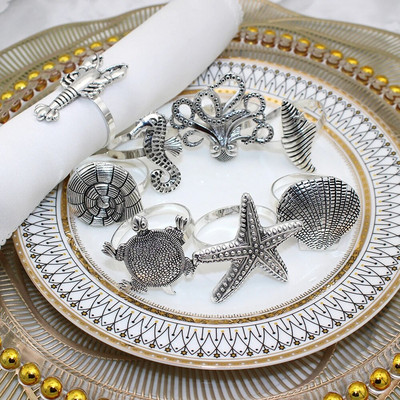 8tk Thanksgiving Fall päevalillest salvrätikuhoidja sõrmused matt-kuldne salvrätikulukk jõuludeks pulmadeks õhtusöögilaua kaunistus HWM239