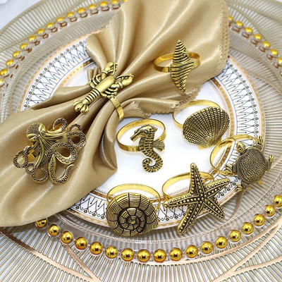 8tk Thanksgiving Fall päevalillest salvrätikuhoidja sõrmused matt-kuldne salvrätikulukk jõuludeks pulmadeks õhtusöögilaua kaunistus HWM239