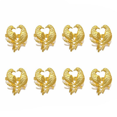 8tk Thanksgiving Fall päevalillest salvrätikuhoidja sõrmused matt-kuldne salvrätikulukk jõuludeks pulmadeks õhtusöögilaua kaunistus HWM239