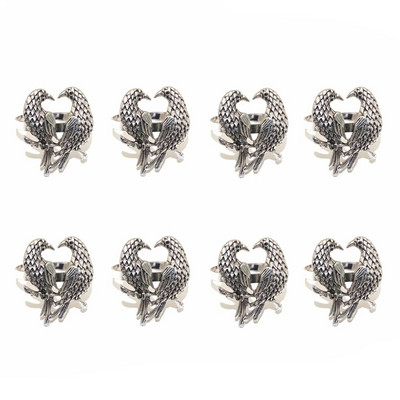 8tk Thanksgiving Fall päevalillest salvrätikuhoidja sõrmused matt-kuldne salvrätikulukk jõuludeks pulmadeks õhtusöögilaua kaunistus HWM239