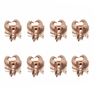 8tk Thanksgiving Fall päevalillest salvrätikuhoidja sõrmused matt-kuldne salvrätikulukk jõuludeks pulmadeks õhtusöögilaua kaunistus HWM239