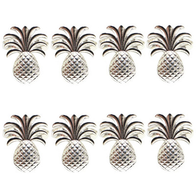 8Gb ananāsu salvešu gredzeni metāla salvešu turētāji Ziemassvētku kāzu dzimšanas dienai Hawaii Baby Shower ballīšu galda dekorēšana HWM251