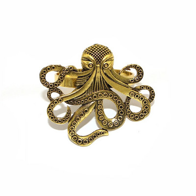 6 db Ocean szalvéta gyűrű tartók Vintage Starfish Lobster Shell szalvéta csat esküvői ünnepekhez vacsora asztaldísz