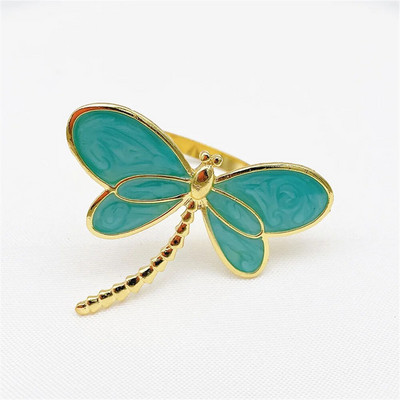 4Gb Butterfly salvešu gredzeni Sudraba spāres salvešu turētāji kāzu pavasara ballītei Lieldienu banketu vakariņām Mājas viesnīcas galda dekors