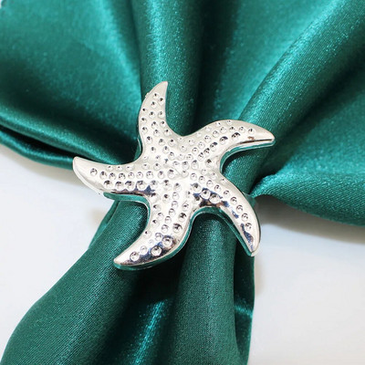 Dvianna 6Gb. Metāla naža un dakšiņas karotes salvešu gredzenu turētājs Ziemassvētku Pateicības ballītei Kāzu galda noformējums HWM23