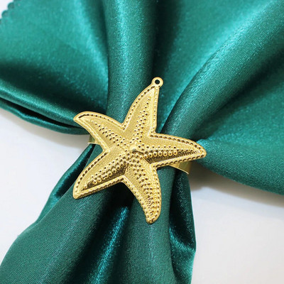 Dvianna 6Gb. Metāla naža un dakšiņas karotes salvešu gredzenu turētājs Ziemassvētku Pateicības ballītei Kāzu galda noformējums HWM23