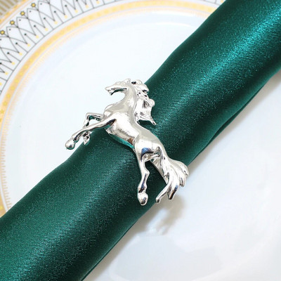 8Gb Metāla buru laivas salvešu gredzeni Retro zelta dvieļu gredzens moderns gredzenu turētājs salvete sprādzes galda dekors HWE75