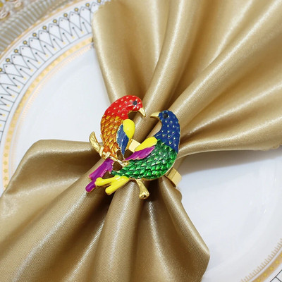 8Gb Metāla buru laivas salvešu gredzeni Retro zelta dvieļu gredzens moderns gredzenu turētājs salvete sprādzes galda dekors HWE75