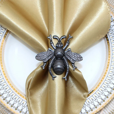 8Gb Metāla buru laivas salvešu gredzeni Retro zelta dvieļu gredzens moderns gredzenu turētājs salvete sprādzes galda dekors HWE75