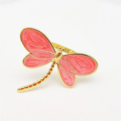 6Gb Butterfly salvešu gredzens metāla salvešu turētāji zelta sudraba salvešu sprādze viesnīcas Lieldienu Ziemassvētku kāzu ballītes galda dekorēšanai