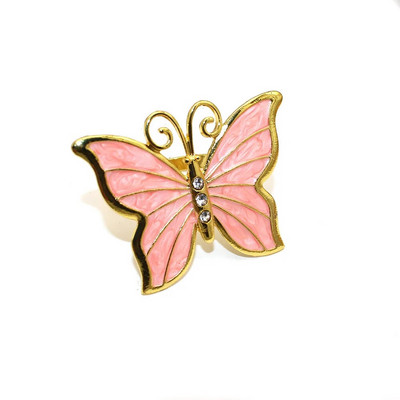 6Gb Butterfly salvešu gredzens metāla salvešu turētāji zelta sudraba salvešu sprādze viesnīcas Lieldienu Ziemassvētku kāzu ballītes galda dekorēšanai