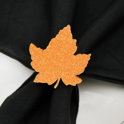 8Gb rudens salvešu gredzeni Harvest ķirbju kļavu lapu salvešu gredzenu turētāji rudens tematikai Helovīna Pateicības vakariņu galda dekorēšanai