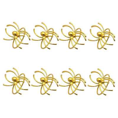 8Pcs Harvest Pumpkin Carpkin Rings for Fall Theme Holidays Day of Thanksgiving Baby Shower Party Supplies Διακόσμηση τραπεζιού