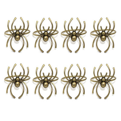 8Pcs Harvest Pumpkin Carpkin Rings for Fall Theme Holidays Day of Thanksgiving Baby Shower Party Supplies Διακόσμηση τραπεζιού