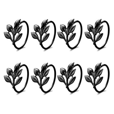 8Pcs Harvest Pumpkin Carpkin Rings for Fall Theme Holidays Day of Thanksgiving Baby Shower Party Supplies Διακόσμηση τραπεζιού