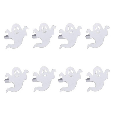 8Pcs Harvest Pumpkin Carpkin Rings for Fall Theme Holidays Day of Thanksgiving Baby Shower Party Supplies Διακόσμηση τραπεζιού