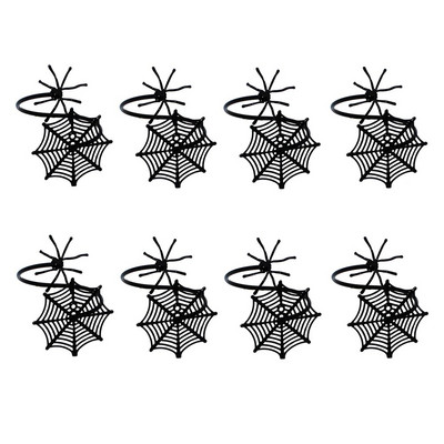 8Pcs Harvest Pumpkin Carpkin Rings for Fall Theme Holidays Day of Thanksgiving Baby Shower Party Supplies Διακόσμηση τραπεζιού