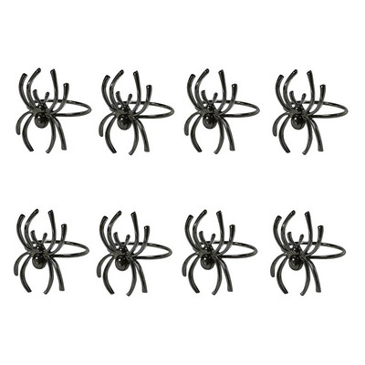 8Pcs Harvest Pumpkin Carpkin Rings for Fall Theme Holidays Day of Thanksgiving Baby Shower Party Supplies Διακόσμηση τραπεζιού