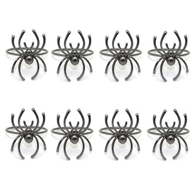 8Pcs Harvest Pumpkin Carpkin Rings for Fall Theme Holidays Day of Thanksgiving Baby Shower Party Supplies Διακόσμηση τραπεζιού