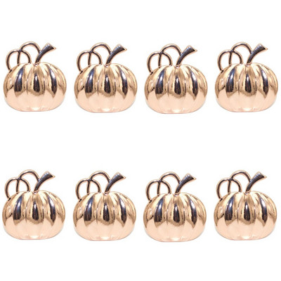 8Gb Jauki vāveres priežu riekstu salvešu gredzeni krāsaini emaljas metāla dzīvnieku salvešu turētājs rudens Pateicības Helovīna dekoram HWH113