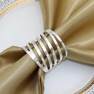 4Gb Sudraba salvešu gredzeni Ar rokām darināti apaļi salvešu turētāju gredzeni Ziemassvētku kāzu Pateicības vakariņu galda rotājumiem HWM262