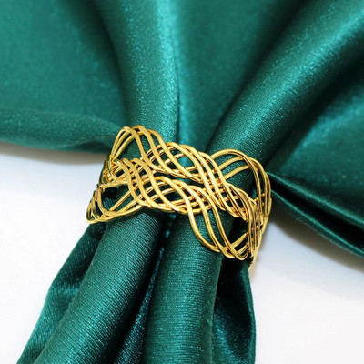 4Gb Sudraba salvešu gredzeni Ar rokām darināti apaļi salvešu turētāju gredzeni Ziemassvētku kāzu Pateicības vakariņu galda rotājumiem HWM262