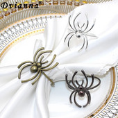 8db Halloween Black Witch szalvétatartó Hálaadás szalvéta gyűrűk ebédlőhöz Konyhai Asztali Partik Halloween Dekorációk HWH12