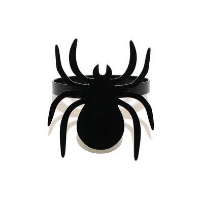 8db Halloween Black Witch szalvétatartó Hálaadás szalvéta gyűrűk ebédlőhöz Konyhai Asztali Partik Halloween Dekorációk HWH12