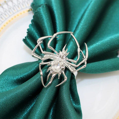 8db Halloween Black Witch szalvétatartó Hálaadás szalvéta gyűrűk ebédlőhöz Konyhai Asztali Partik Halloween Dekorációk HWH12