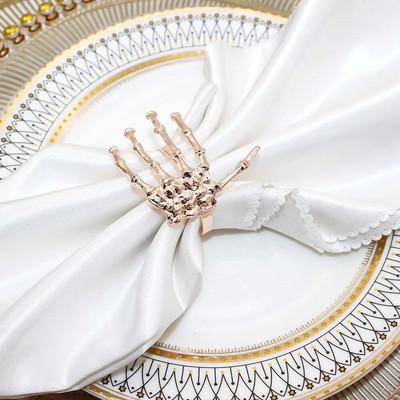 8db Halloween Black Witch szalvétatartó Hálaadás szalvéta gyűrűk ebédlőhöz Konyhai Asztali Partik Halloween Dekorációk HWH12