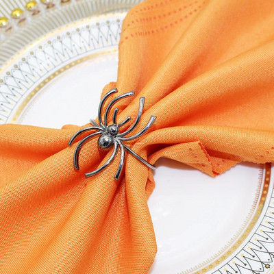 8db Halloween Black Witch szalvétatartó Hálaadás szalvéta gyűrűk ebédlőhöz Konyhai Asztali Partik Halloween Dekorációk HWH12