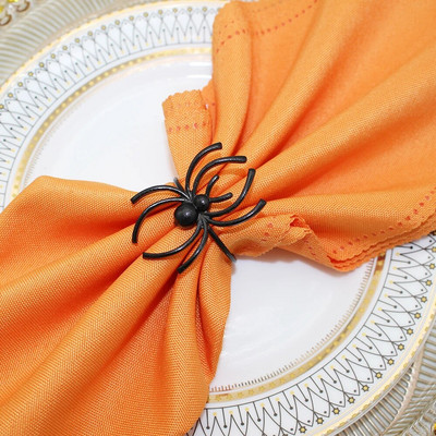 8db Halloween Black Witch szalvétatartó Hálaadás szalvéta gyűrűk ebédlőhöz Konyhai Asztali Partik Halloween Dekorációk HWH12