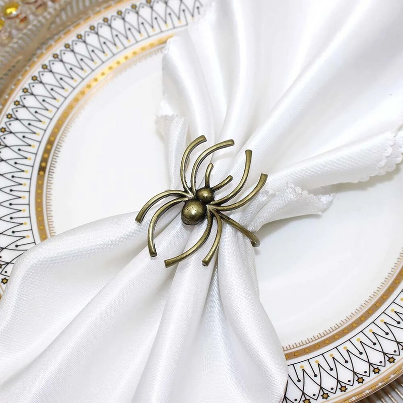 8db Halloween Black Witch szalvétatartó Hálaadás szalvéta gyűrűk ebédlőhöz Konyhai Asztali Partik Halloween Dekorációk HWH12