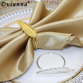 Δαχτυλίδι χαρτοπετσέτας από κράμα 8 τμχ Δαχτυλίδι χαρτοπετσέτας με φύλλα από κράμα χρυσό ασημένιο δαχτυλίδι για πετσέτα θήκης για τα Χριστούγεννα των Ευχαριστιών Διακόσμηση δείπνου γάμου HWL06