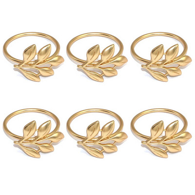 6Gb Lapu salvešu gredzeni rudens Pateicības dienai Kāzu banketiem Līgavas Dušas vakariņām Ziemassvētku brīvdienu ballīšu galda dekorēšana HWL17