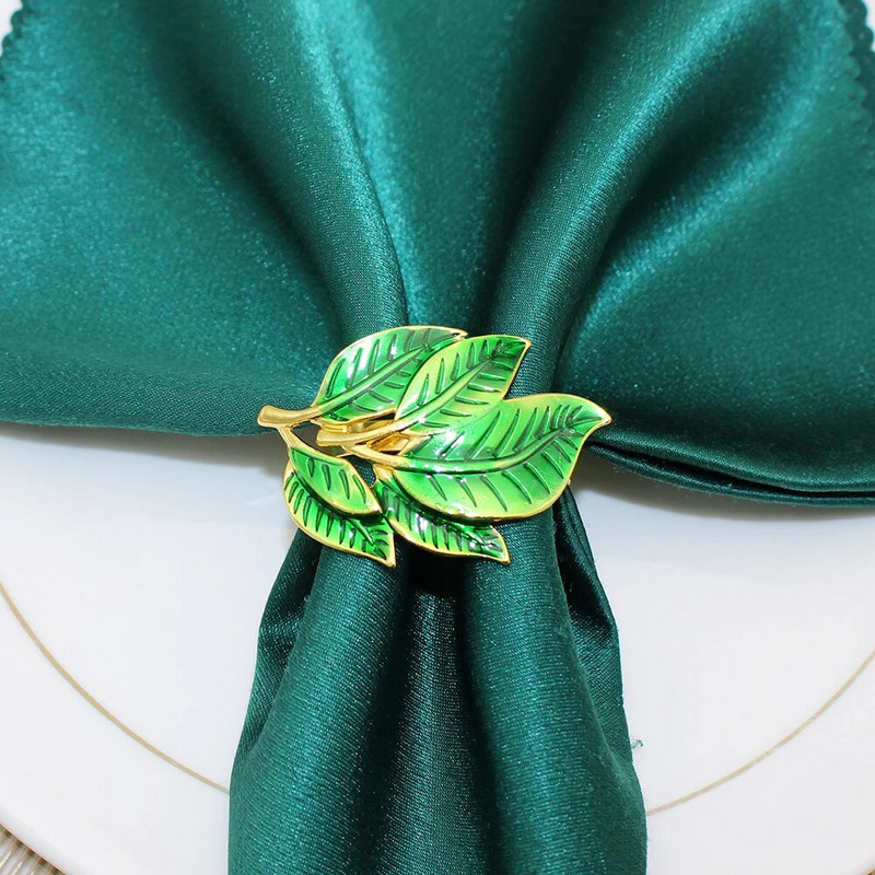 6Gb Lapu salvešu gredzeni rudens Pateicības dienai Kāzu banketiem Līgavas Dušas vakariņām Ziemassvētku brīvdienu ballīšu galda dekorēšana HWL17