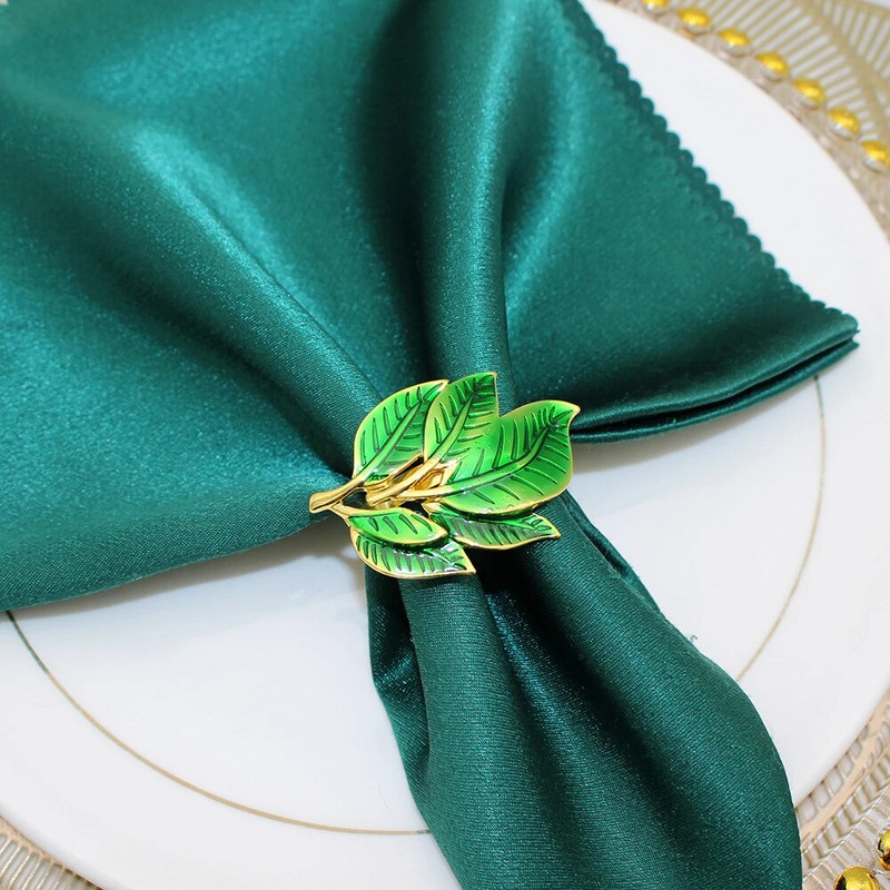 6Gb Lapu salvešu gredzeni rudens Pateicības dienai Kāzu banketiem Līgavas Dušas vakariņām Ziemassvētku brīvdienu ballīšu galda dekorēšana HWL17