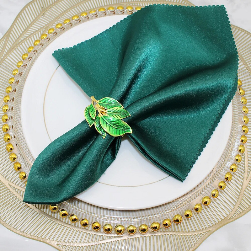 6Gb Lapu salvešu gredzeni rudens Pateicības dienai Kāzu banketiem Līgavas Dušas vakariņām Ziemassvētku brīvdienu ballīšu galda dekorēšana HWL17