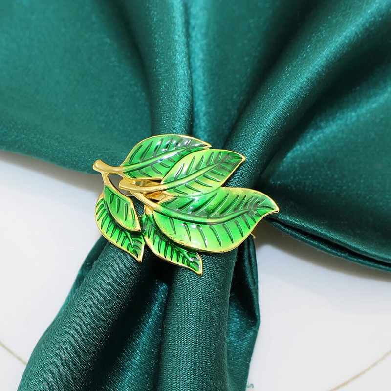 6Gb Lapu salvešu gredzeni rudens Pateicības dienai Kāzu banketiem Līgavas Dušas vakariņām Ziemassvētku brīvdienu ballīšu galda dekorēšana HWL17