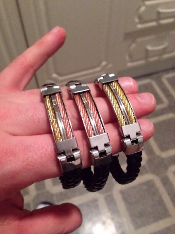 LUXUKISSKIDS nerūsējošā tērauda vīriešu rokassprādzes pulseri šarmu pogu aptinums sprādzes ādas rokassprādzes aproces Rotaslietas aksesuāri Mujer