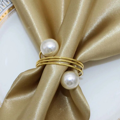 Dvianna 6Gb Pērļu salvešu gredzeni Vīnogas Augļu Salvešu Turētāja Gredzeni Ziemassvētkiem Kāzu Vakariņas Ballīte Galda dekors HWP02