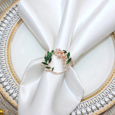 Dvianna 6Gb Pērļu salvešu gredzeni Vīnogas Augļu Salvešu Turētāja Gredzeni Ziemassvētkiem Kāzu Vakariņas Ballīte Galda dekors HWP02