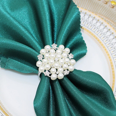 Dvianna 6Gb Pērļu salvešu gredzeni Vīnogas Augļu Salvešu Turētāja Gredzeni Ziemassvētkiem Kāzu Vakariņas Ballīte Galda dekors HWP02