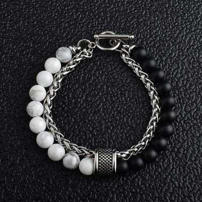 Tetszett természetes kő Tigrisszem férfi karkötő Állítható karkötők kézi rozsdamentes acél ékszerek férfi ajándékok ingyenes kiszállítás