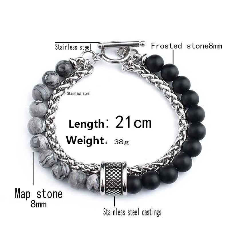 Tetszett természetes kő Tigrisszem férfi karkötő Állítható karkötők kézi rozsdamentes acél ékszerek férfi ajándékok ingyenes kiszállítás